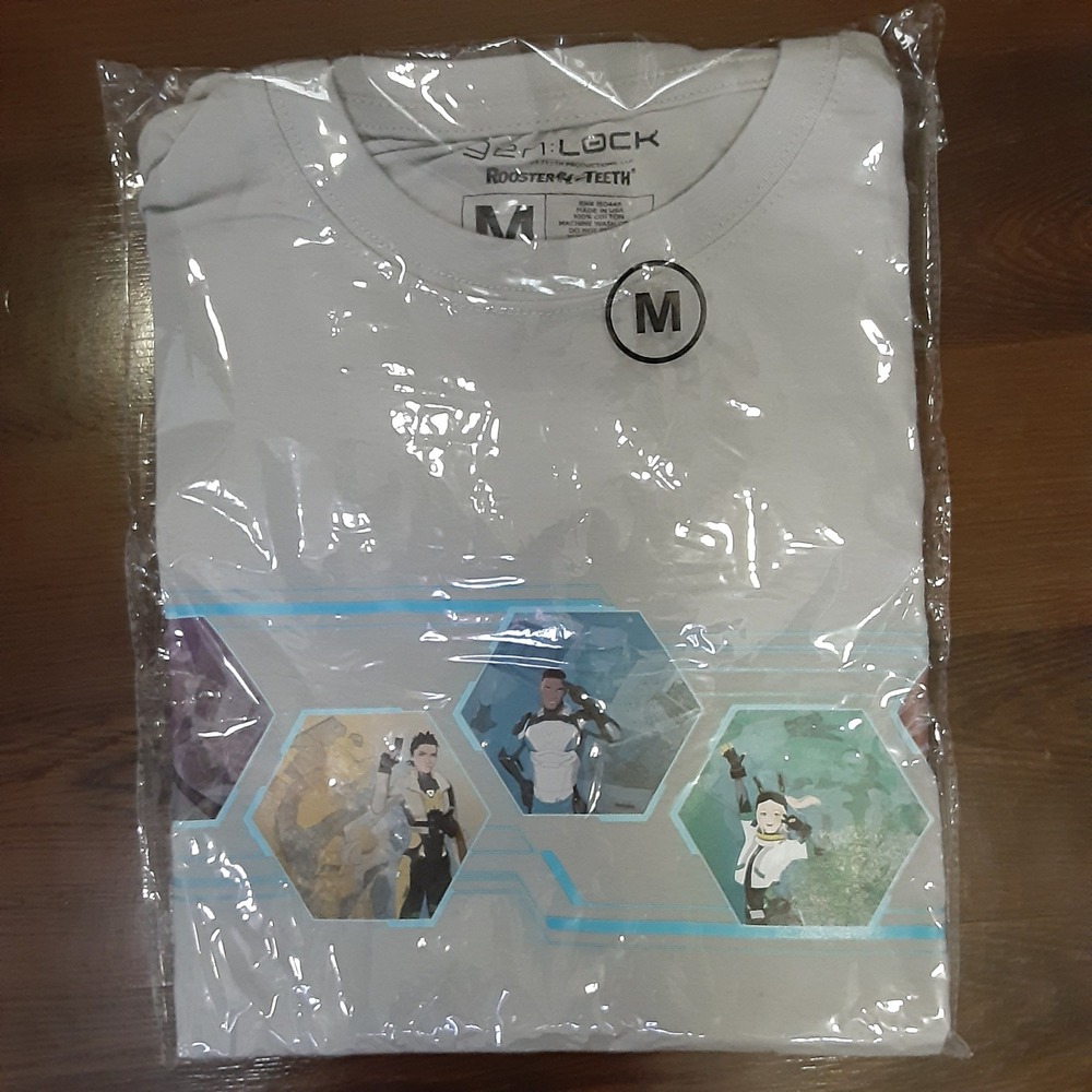 Loot Crate Anime  GEAR Gen:Lock T-Shirt Rooster Teeth Size Med